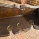 Antique large kitchen utensil shelf - dark wood - origin alsace early 19th century