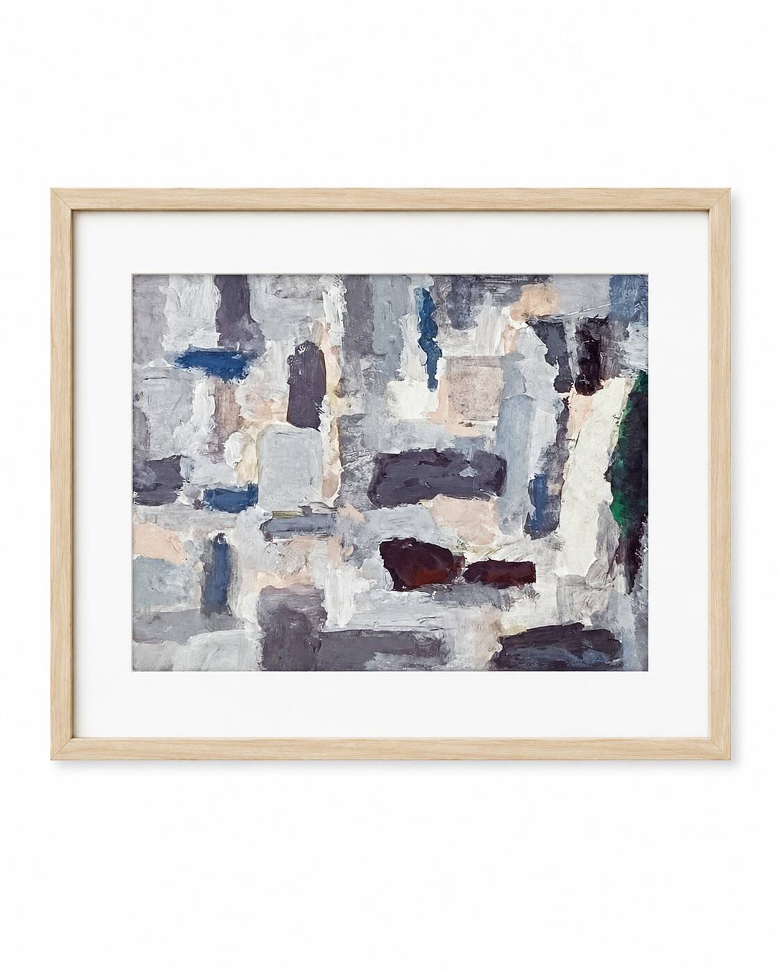Original abstract painting – mineral composition – Nicolas de Stael