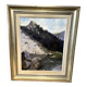 Oil on canvas representing a lake signed lucien wolff alsacian painter