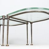 Brutalist German vintage coffee tables by Lothar Klute, 1980s, set of 2