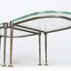 Brutalist German vintage coffee tables by Lothar Klute, 1980s, set of 2