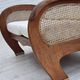 1970s, Danish 2-seater sofa by Klaus Wettergren, cotton fabric, teak wood.