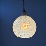Lot 3 anciennes suspensions en verre de clichy vintage