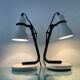 Paire de lampes de bureau articulées des années 70-80