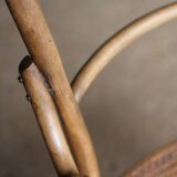 curved wooden armchair (Cambier or Carton) circa 1900.