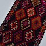 Extra Long Oushak Vintage Runner Rug