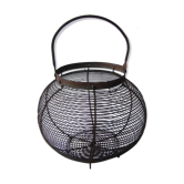 Old metal round salad basket