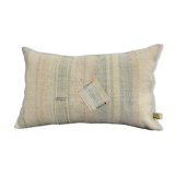 Cushion in vintage canvas Kilim style
