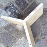 Octagonal travertine coffee table