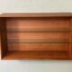 Scandinavian teak wall display cabinet from the 60s