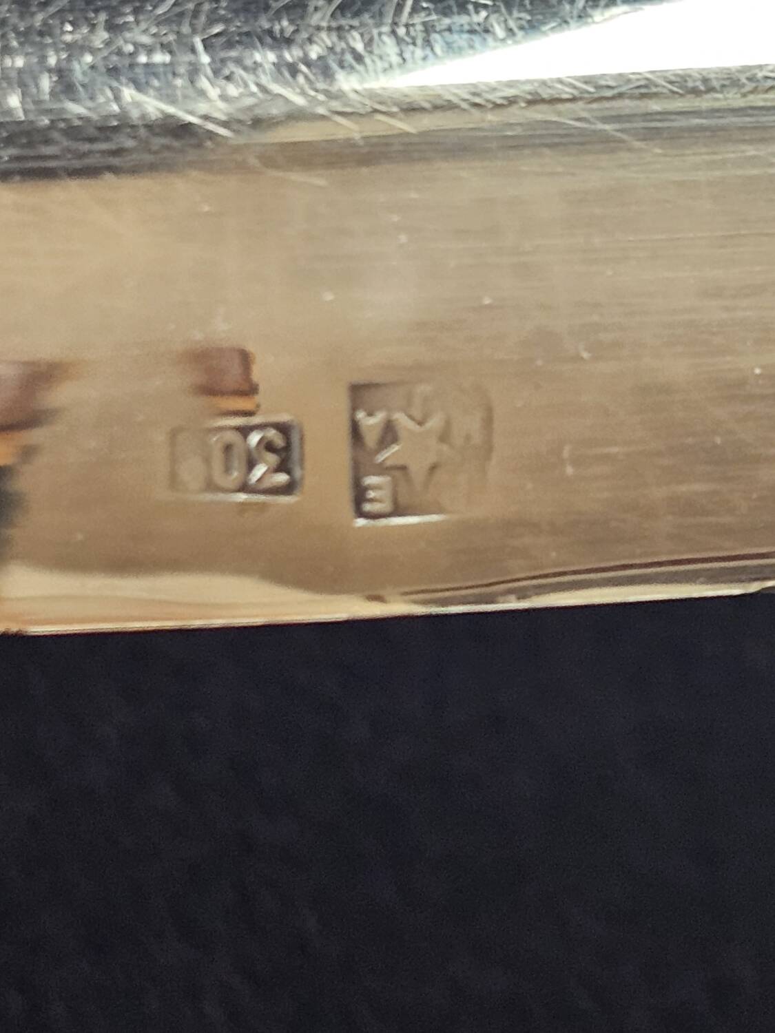 Set of silver dishes