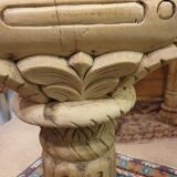 Solid carved teak sculpted harness