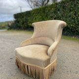 Beige toad armchair