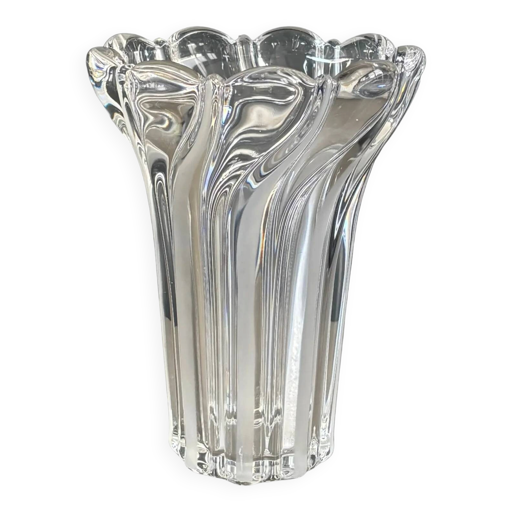 Vase en cristal art-déco 20cm - Ref 1329
