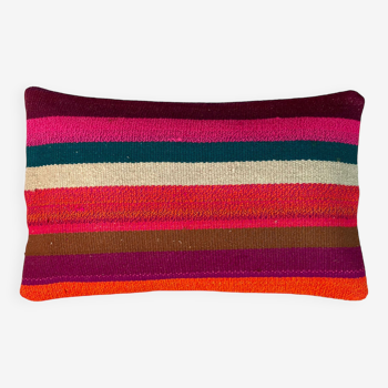 Housse de coussin kilim turc vintage, 30 x 50 cm