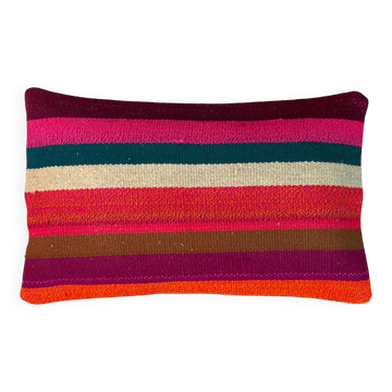 Housse de coussin kilim turc vintage, 30 x 50 cm