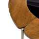 Vintage rosewood coffee table with glass, Denmark, 70s design