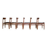 Set of 6 the 1960s Danish teak chairs