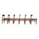 Set of 6 the 1960s Danish teak chairs