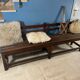 Vintage oak church pew 1940 /1950