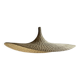 Very large rattan pendant light in the shape of a hat D125 H50