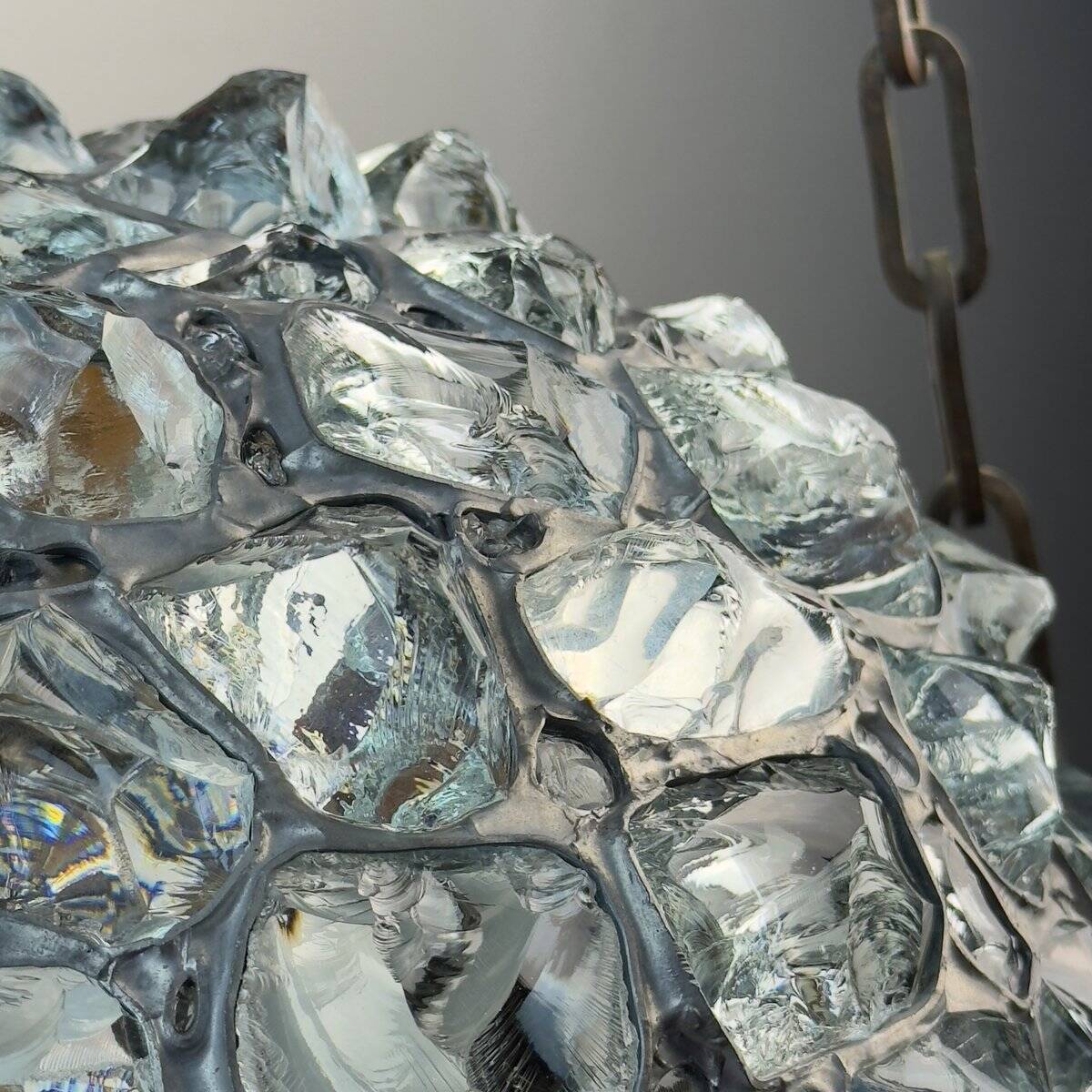 Antique style Art Nouveau chandelier with chains, Austria, 1890s