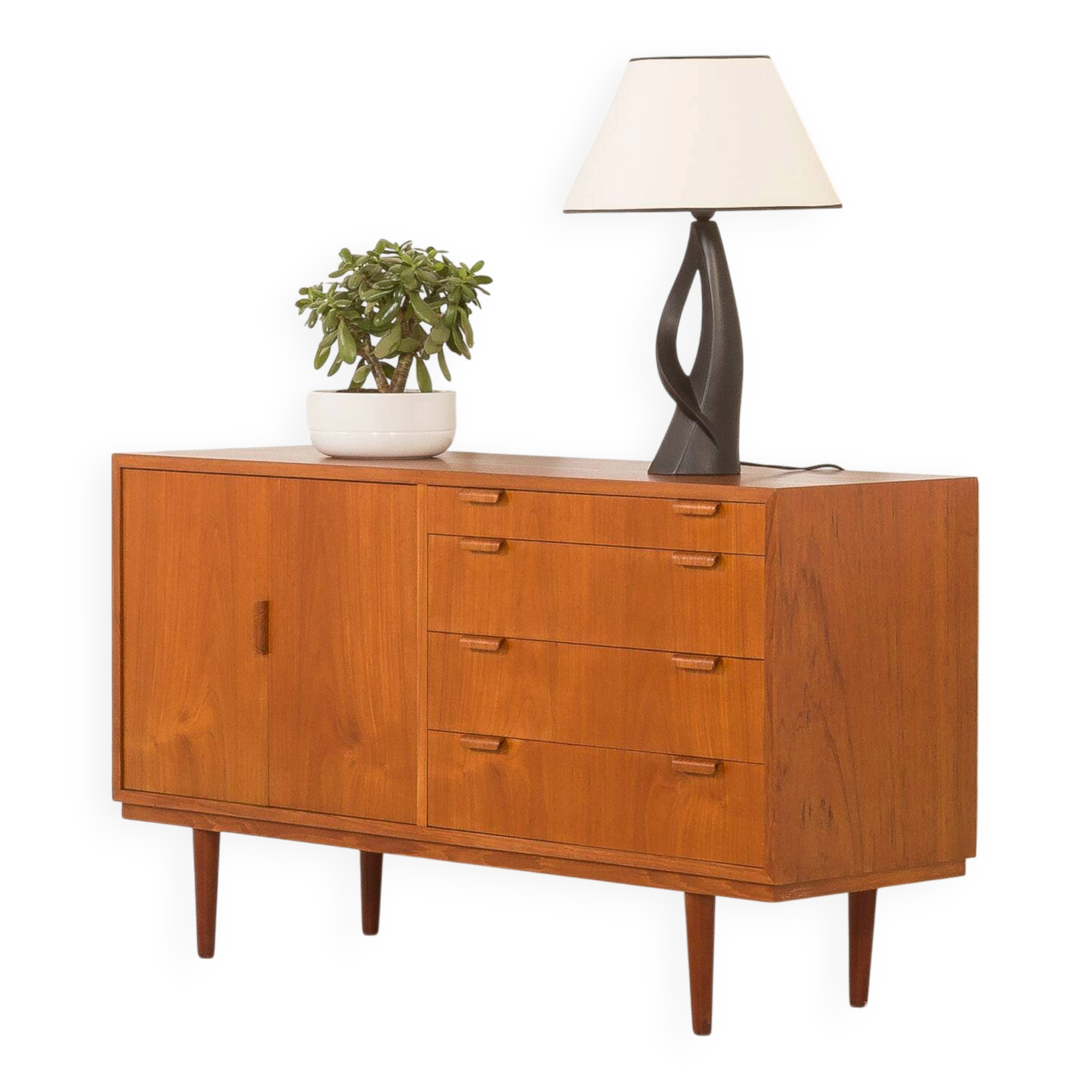 Buffet en teck attribué à Carlo Jensen pour Hundevad & Co., Danemark, années 1970.