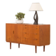 Buffet en teck attribué à Carlo Jensen pour Hundevad & Co., Danemark, années 1970.
