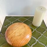 Vintage wooden candle holder