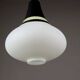 Vintage Stilnovo chandelier in aluminium and glass, Italy, 1960s.