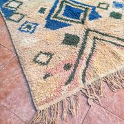 Authentic Moroccan Berber rug, Azilal brand new and colorful, 243x140cm