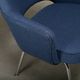 Eero Saarinen Executive Armchair in Blue Bouclé fabric for Knoll International