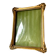 Antique ART NOUVEAU gilded Wooden Frame  18.5 cm x 14.5 cm CONVEX Glass