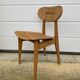 Série de 4 chaises paillées 1950 Roger landault  éditeur robert sentou