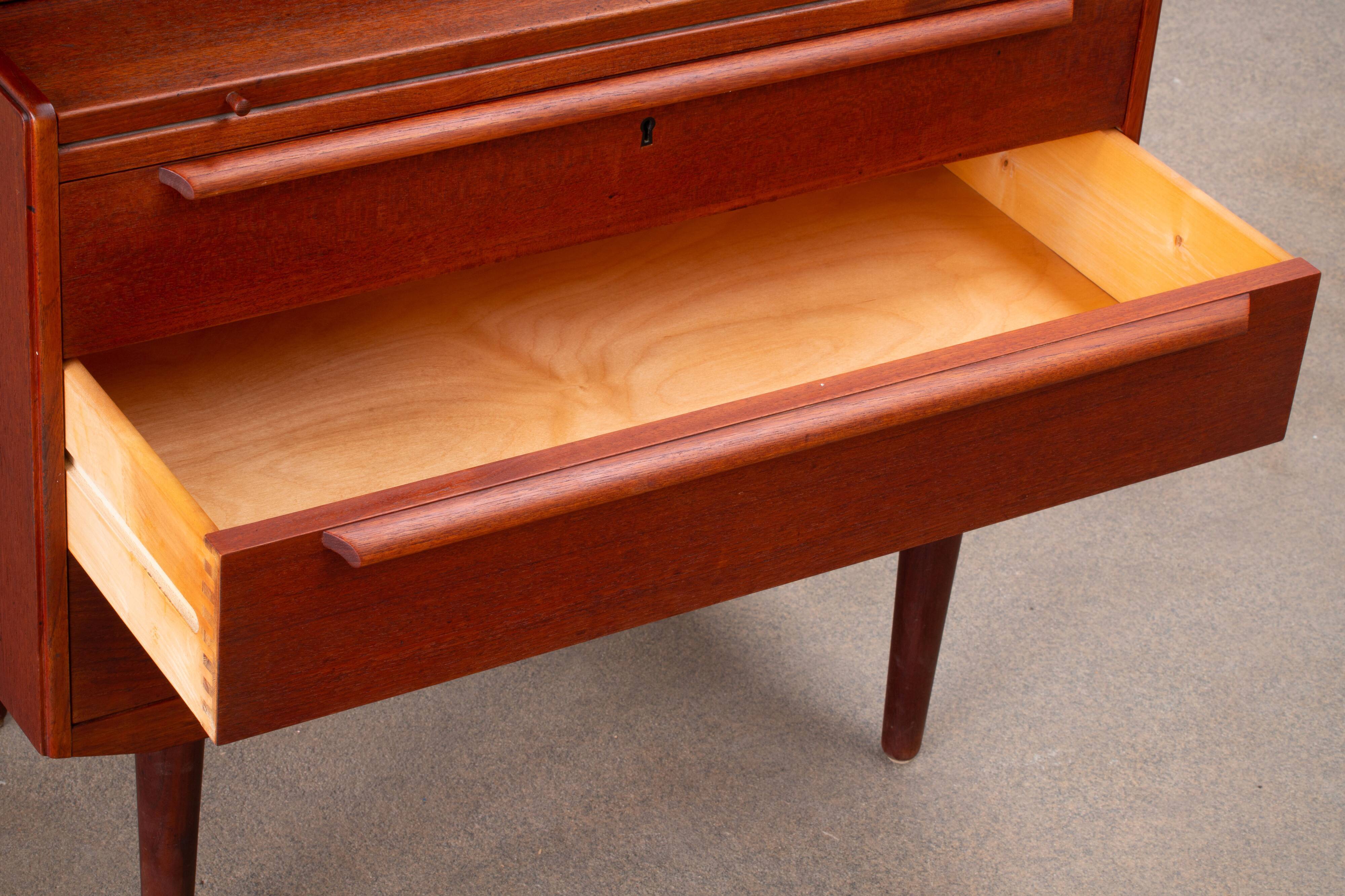 Danish secretary desk in teak 1960