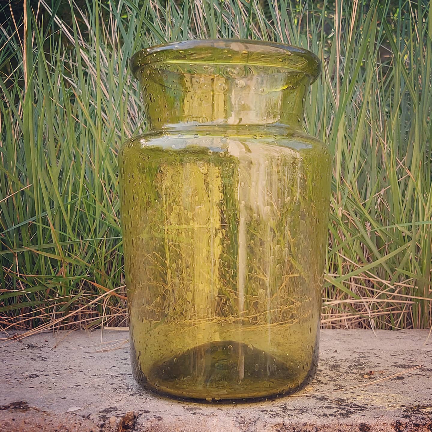 Vintage Biot glass vase