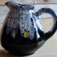 Flame-patterned ceramic pitcher – Vallauris style / Alpho