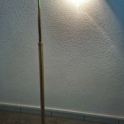 Lampadaire Métalarte en métal doré années 80