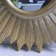 Golden wall sun mirror design baroque modern contemporary style