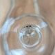 Verre à pied vintage décor peint France années 50
