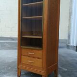 60s oak display case