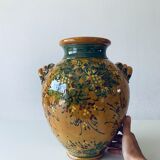 Terracotta jar shaped vase