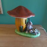 Ceramic lamp children's room, hare and tortoise