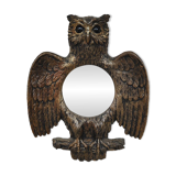 Miroir hibou convexe vintage français des années 60