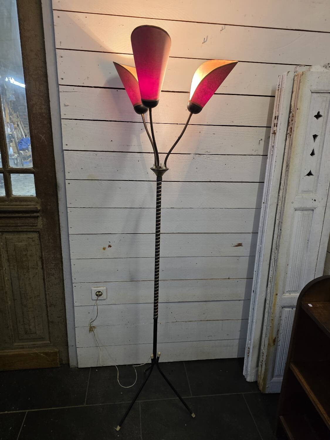 1960s tripod floor lamp