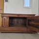 Antique carved oak chest