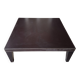 Leather-covered coffee table Roche Bobois