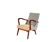 Fauteuil bicolore vintage, années 1950