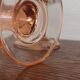 Set of 4 large glasses with pink feet Luminarc France
