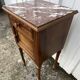 Louis XVI Style Walnut Bedside Table – Early 20th Century